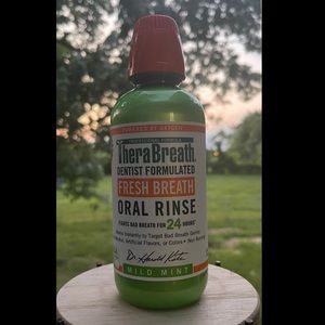 Therabreath Mild Mint Oral Rinse Liquid 16 oz For Bad Breath, Dry Mouth (1 Pack)